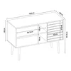 Fernsehschrank 'Vare' Lowboard 100 x 40 x 66 cm mit 1 Tür Produktbild-Vorschau 4