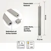 LED Stabkerzen Echtwachs grau, taupe 2 Stück, Timer & Produktbild-Vorschau 3