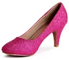 topschuhe24 432 Damen Glitzer Pumps Plateau, Farbe:Pink, Produktbild-Vorschau 3