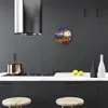 Glasuhr Wanduhr Küchenuhr Echt-Glas 30fi cm Landschaft Produktbild-Vorschau 3