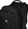A close-up view of a black backpack. Náhled obrázku produktu