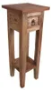 Mahagoni Beistelltisch mit Schublade 67 x 25 cm - natur - Produktbild-Vorschau 1