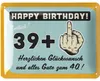 LANOLU Blechschild Schild 40 Geburtstag, Schild 40 Jahre, Produktbild-Vorschau 1