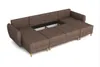 Easy4You Hellgrau Ecksofa Manstad in U-Form 305x95x145 cm Produktbild-Vorschau 3