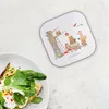 Mr. & Mrs. Panda Untersetzer Glas Waldtiere Picknick - Weiß Produktbild-Vorschau 2
