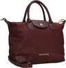 A studio shot of a burgundy handbag. Produktbild-Vorschau