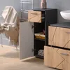 Meuble salle de bain Vicco Irma Chêne doré/anthracite Voir les images du produit 5