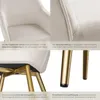 A collage of close-up shots of a cream-colored chair, highlighting its features and materials. Produktbild-Vorschau