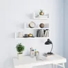 vidaXL Mensola a muro 3 pezzi. Materiale a base di legno Anteprima dell’immagine prodotto 2