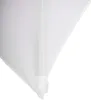 A close-up view of a white fabric product, likely a tablecloth or cover, with folded edges. Produktbild-Vorschau