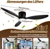 Jayseuw ventilateur de plafond LED plafonnier ventilateur Voir les images du produit 2
