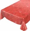 Tischdecke Wachstuch Weihnachten Rot Robust Wasserabweisend Produktbild-Vorschau 1