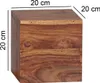 Wohnling Sheesham Massivholz Wandregal MUMBAI 4er Set Cubes Produktbild-Vorschau 3