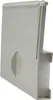 A close-up, side view of a gray plastic skimmer flap for a pool skimmer. Produktbild-Vorschau