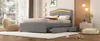 Minimalistisches Polsterbett mit LED-Licht, 2 Schubladen & Produktbild-Vorschau 11