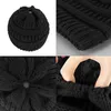 Háčkovaná čepice s culíkem, dámská čepice - BEANIEHUT Black Náhled obrázku produktu 14