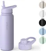 Trink Flasche Edelstahl 750ml Thermoflasche Sport Gym Produktbild-Vorschau 1