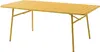Gartentisch - L. 160 cm - Metall - Senfgelb - MIRMANDE von Produktbild-Vorschau 2