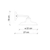 CLASSIC COMO C2332, Lampada a Parete Applique in Anteprima dell’immagine prodotto 3