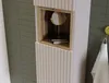 Mobile Bagno Alto 140 Cm In Cashmere Scanalato Con Ripiani Anteprima dell’immagine prodotto 5