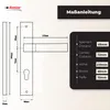 DOMINO Türgriff 72 Drückergarnitur PZ - Profilzylinder Set Produktbild-Vorschau 7