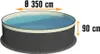 Stahlwandpool rund Größe wählbar, 90 cm tief, Stahl 0,3 mm Produktbild-Vorschau 11