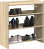 vidaXL Botník Sonoma dub 60x25x62 cm Materiál na bázi dřeva Náhled obrázku produktu 2