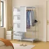 Stoffschrank Kleiderschrank, Kleiderstange und Produktbild-Vorschau 2