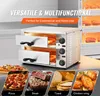 VEVOR Kommerzieller Pizzaofen Backofen, 2-lagig 305 mm, Produktbild-Vorschau 6