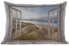 MuchoWow® Outdoor Kissen - Durchblick - Strand - Meer - Produktbild-Vorschau 1