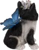 Clayre & Eef Figur Katze 12x10x15 cm Schwarz Weiß Produktbild-Vorschau 3