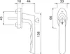HOPPE Fenstergriff BREST - sperrbar, VK 7 x 32 - 42 mm, Alu Produktbild-Vorschau 2
