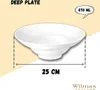 Wilmax Tiefer Teller 25 cm 470 ml aus Porzellan, Weiß Produktbild-Vorschau 2