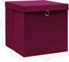 vidaXL Scatole di immagazzinaggio con coperchi 4 pezzi. Anteprima dell’immagine prodotto 7