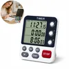 Digitaler Dual-Küchen-Timer, 3-Kanal Digitalwecker mit Produktbild-Vorschau 1
