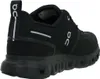 A black ON Running sneaker shown from the side and back. Voir les images du produit