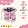 COSTWAY Kindertisch und Stuhl Set, 5 teilige Produktbild-Vorschau 3