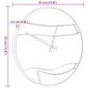 A diagram showing the dimensions of a wall clock. Anteprima dell’immagine prodotto