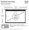 Schermi Elite Motore 16:9 265*149cm Saker bianco Anteprima dell’immagine prodotto 10