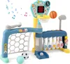 COSTWAY Basketballkorb Kleinkind, 5-in-1 Basketballständer Produktbild-Vorschau 1
