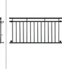 ECD Germany Balkon francuski, 90x184 cm, z 14 prętami Podgląd zdjęcia produktu 2