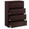 Kommode mit 4 Schubladen Sideboard Moderne wenge Produktbild-Vorschau 3