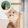 A cat is shown next to a cat tree, with a close-up of sisal plants in a circular inset. Podgląd zdjęcia produktu