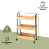 carrello da cucina eluno a 3 livelli, carrello di servizio Anteprima dell’immagine prodotto 7