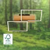 LED Deckenlampe Holz Deckenleuchte Wohnzimmer Dimmbar Produktbild-Vorschau 3