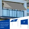 ALIGHTUP Marquise de balcon 300x120x(200-300) cm Marquise Voir les images du produit 4