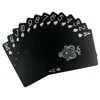 2x 54 Blatt Wasserfeste Premium Plastik Spielkarten Schwarz Produktbild-Vorschau 3