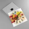Wanduhr - Quadrat - Glasuhr - London Bus - 40x40cm - Produktbild-Vorschau 2