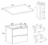 RODAN | Meuble sous vasque Cachemire 140 cm - Plan effet Voir les images du produit 7