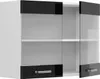 Küchenglasschrank Vicco R-Line Schwarz Hochglanz 80 cm, Produktbild-Vorschau 4